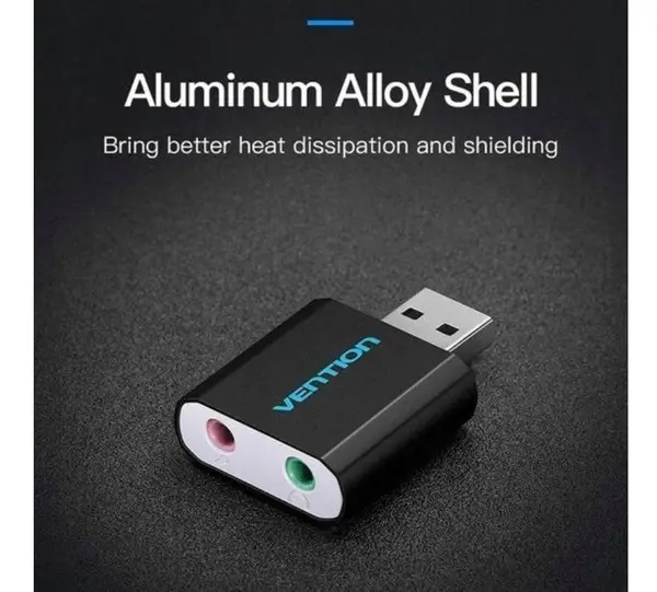 Vention VAB-S17-B garso plokštė 2.1 kanalai USB – 4