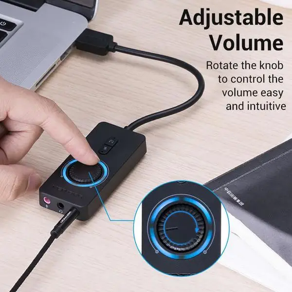 SOUND CARD ADAPTER USB/0.15M CDRBB VENTION – 9