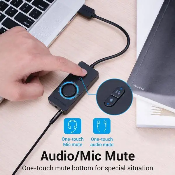 SOUND CARD ADAPTER USB/0.15M CDRBB VENTION – 10