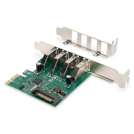DIGITUS USB 3.0 4 port PCI Express add-on card 4 ports A / F External VL805 chipset – 7