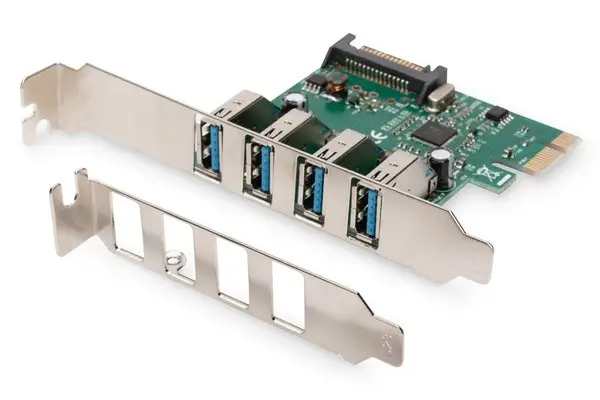 DIGITUS USB 3.0 4 port PCI Express add-on card 4 ports A / F External VL805 chipset – 9