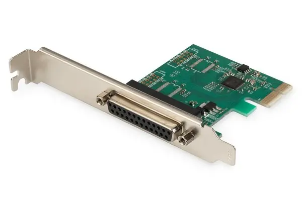 DIGITUS PCIexpress Add-On card Parallel 1-port 1xDB25 F Slot Bracket+LP Bracket OXPCIe952 chipset – 2