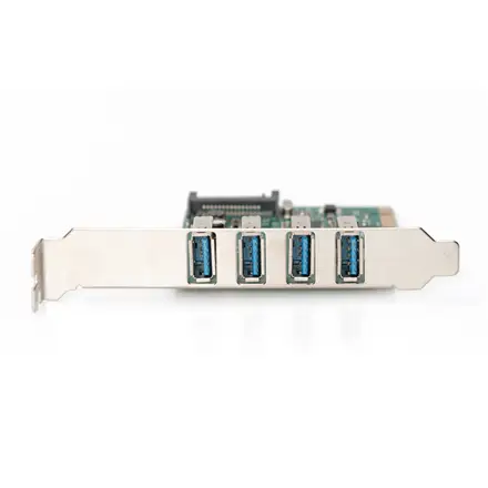DIGITUS USB 3.0 4 port PCI Express add-on card 4 ports A / F External VL805 chipset – 4