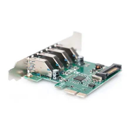 DIGITUS USB 3.0 4 port PCI Express add-on card 4 ports A / F External VL805 chipset – 5