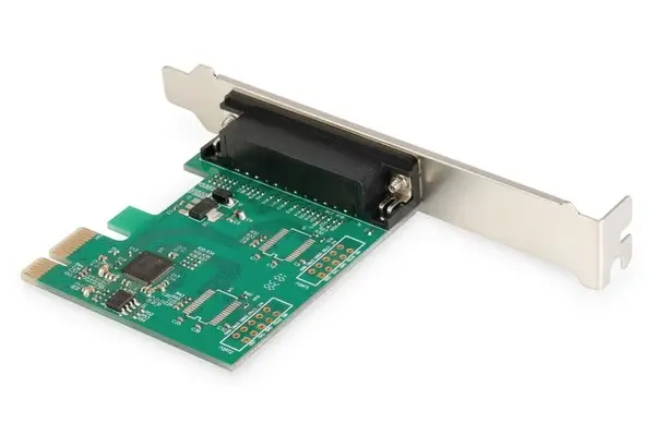 DIGITUS PCIexpress Add-On card Parallel 1-port 1xDB25 F Slot Bracket+LP Bracket OXPCIe952 chipset – 3