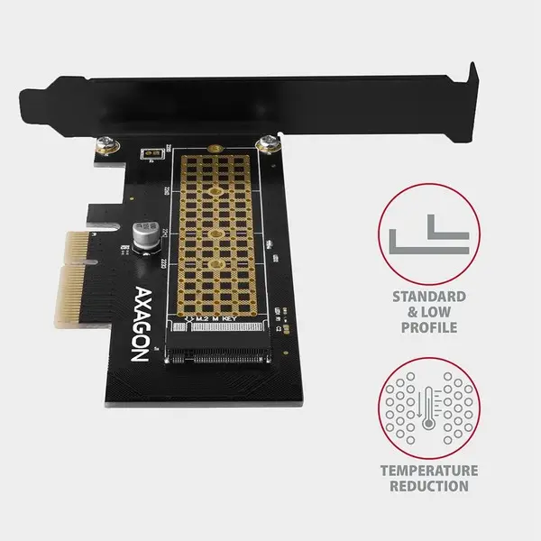 SSD ACC ADAPTER PCIE NVME/M.2/SP&LP PCEM2-N AXAGON – 2