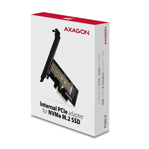 SSD ACC ADAPTER PCIE NVME/M.2/SP&LP PCEM2-N AXAGON – 9