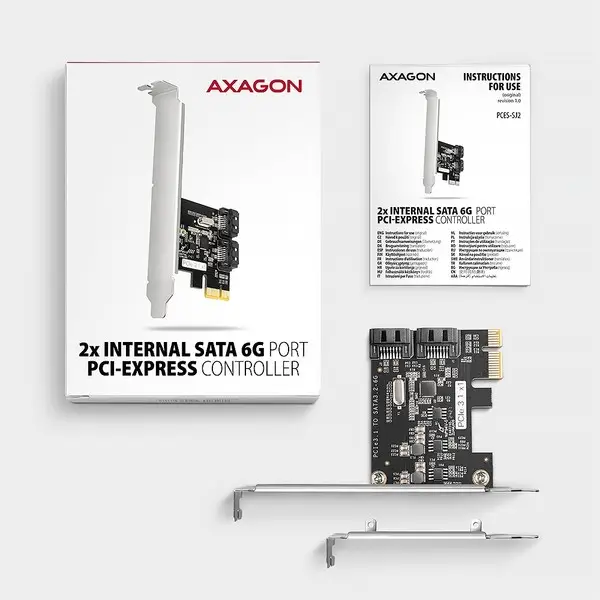 SSD ACC I/O CONTROLLER PCIE/2XSATA 6G PCES-SJ2 AXAGON – 8