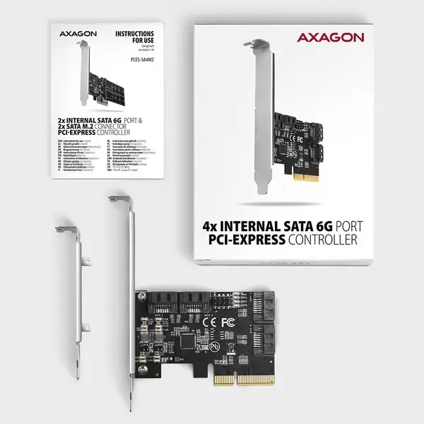 SSD ACC I/O CONTROLLER PCIE/SATA 6G PCES-SA4X4 AXAGON – 9