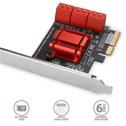 SSD ACC I/O CONTROLLER PCIE/6XSATA 6G PCES-SA6 AXAGON – 2