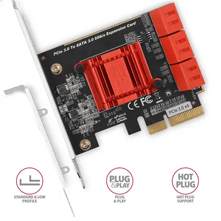 SSD ACC I/O CONTROLLER PCIE/6XSATA 6G PCES-SA6 AXAGON – 3