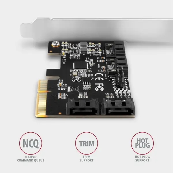 SSD ACC I/O CONTROLLER PCIE/SATA 6G PCES-SA4X4 AXAGON – 8