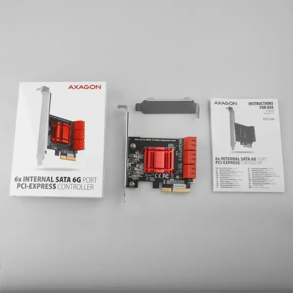 SSD ACC I/O CONTROLLER PCIE/6XSATA 6G PCES-SA6 AXAGON – 9