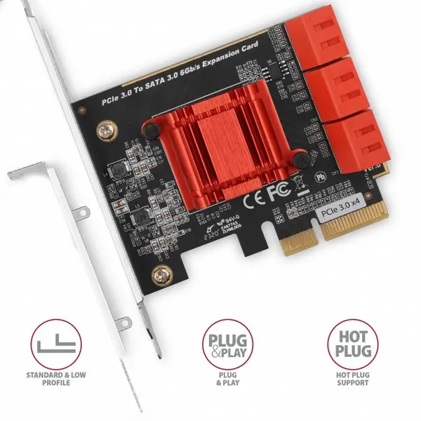 SSD ACC I/O CONTROLLER PCIE/6XSATA 6G PCES-SA6 AXAGON – 7