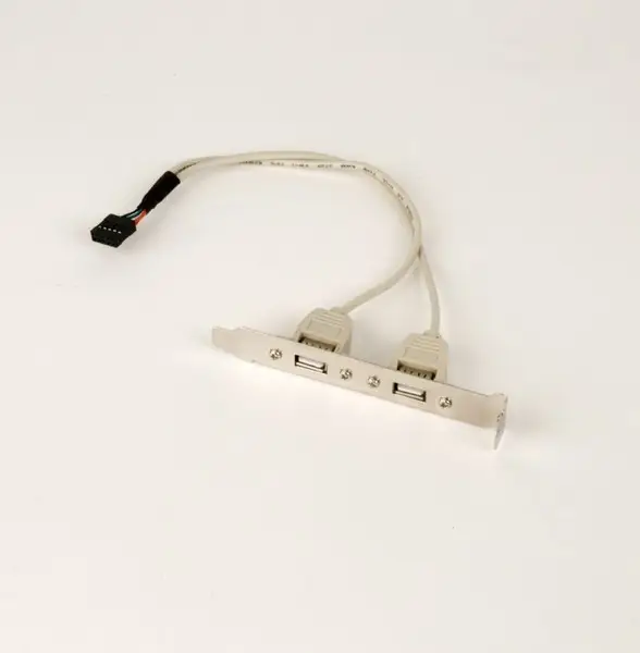 GEMBIRD CCUSBRECEPTACLE Receptacle on bracket 10P housing 25cm – 6
