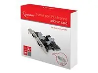 GEMBIRD SPC-22 PCI Express card 2x serial low profile – 2