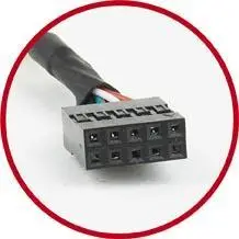 GEMBIRD CCUSBRECEPTACLE Receptacle on bracket 10P housing 25cm – 3