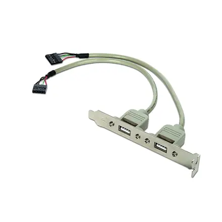 GEMBIRD CCUSBRECEPTACLE Receptacle on bracket 10P housing 25cm – 5