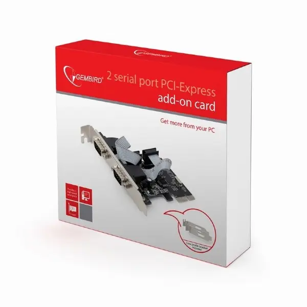 GEMBIRD SPC-22 PCI Express card 2x serial low profile – 10
