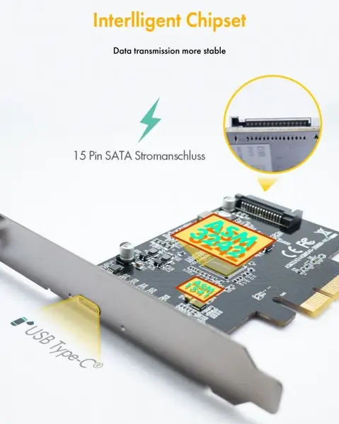 ICY BOX IB-PCI1901-C32 USB Type-C 3.2 PCIe controller card – 2