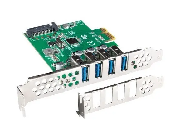 LANBERG extension card PCI Express > 4 x USB 3.1 GEN1 + low profile bracket – 2