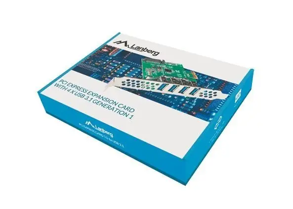 LANBERG extension card PCI Express > 4 x USB 3.1 GEN1 + low profile bracket – 3