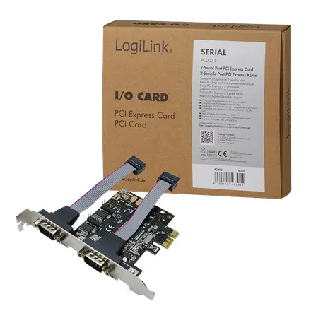 Logilink 2 x serial (COM) PCIe – 3