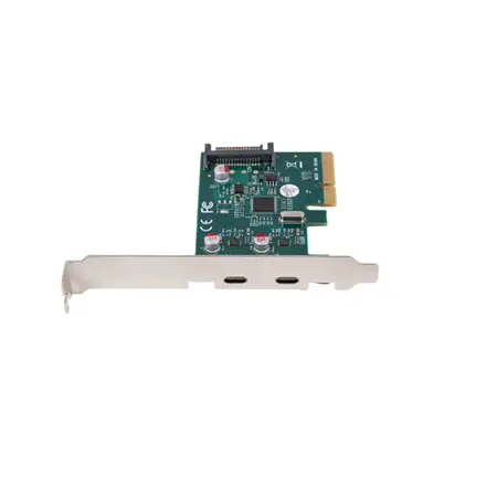 Lanberg PCI-Express X1 Card to 2X USB-C 3.2 GEN 2X1 Low profile – 9