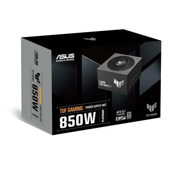 ASUS TUF Gaming 850W Platinum maitinimo blokas 20+4 pin ATX ATX Juoda – 7
