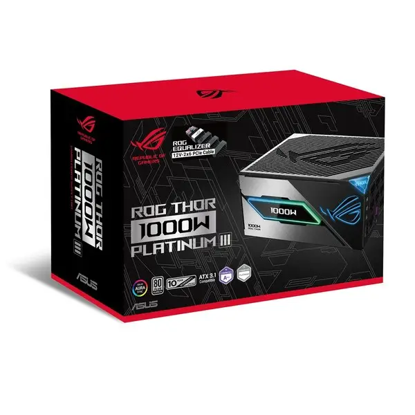 ASUS ROG -THOR-1000P3-GAMING-E maitinimo blokas 1000 W 20+4 pin ATX ATX Juoda – 5