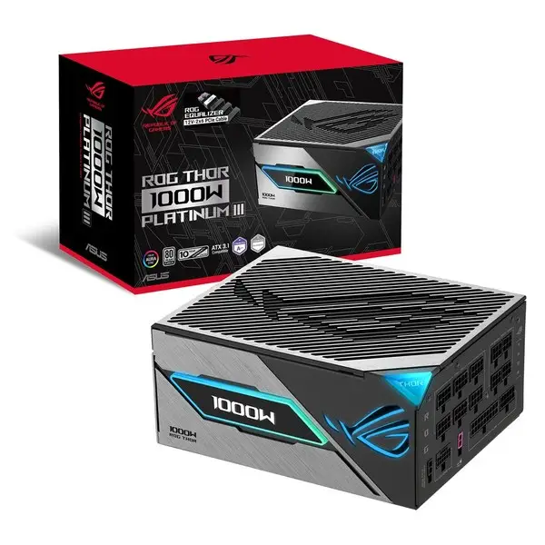 ASUS ROG -THOR-1000P3-GAMING-E maitinimo blokas 1000 W 20+4 pin ATX ATX Juoda – 6