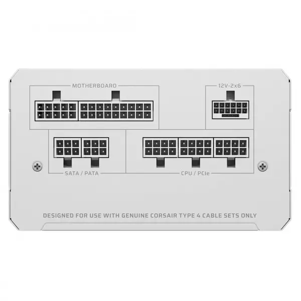 CORSAIR RMe White Series 3rd Gen RM850e ThermalProtect White 850 Watt ATX 3.1 PCIe 5.1 Cybenetics Modular Fully Power Supply – 4