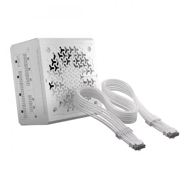 CORSAIR RMe White Series 3rd Gen RM1000e ThermalProtect White 1000 Watt ATX 3.1 PCIe 5.1 Cybenetics Fully Modular Power – 2