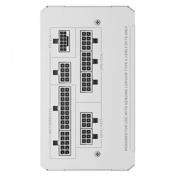 CORSAIR RMe White Series 3rd Gen RM1000e ThermalProtect White 1000 Watt ATX 3.1 PCIe 5.1 Cybenetics Fully Modular Power – 3