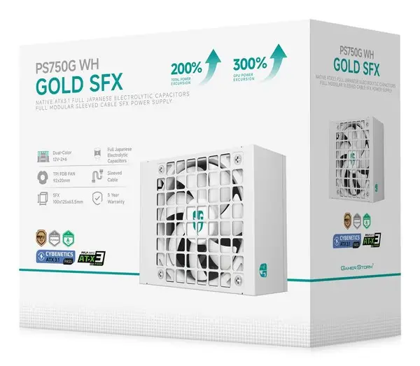 Gamer Storm PS750G WH maitinimo blokas 750 W 20+4 pin ATX ATX Balta – 6