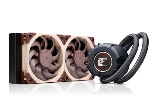 Noctua NL-LC1-24 Kompiuterio aušinimo sistema Procesorius Universalusis skystinis aušintuvas 12 cm Ruda 4 vnt