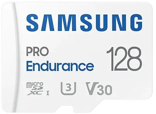 SAMSUNG PRO Endurance microSD 128GB UHS-I U3 Class10 R100/W40 up to 70080 hours incl. SD Adapter 2022 – 4