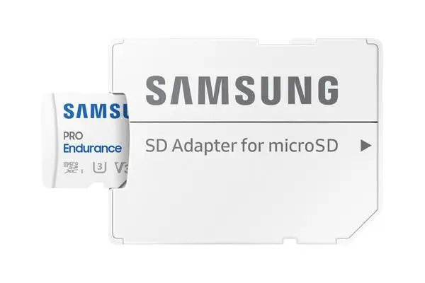 SAMSUNG PRO Endurance microSD 128GB UHS-I U3 Class10 R100/W40 up to 70080 hours incl. SD Adapter 2022 – 8