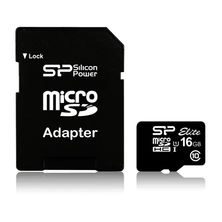 SILICON POWER memory card Elite Micro SDHC 16GB Class 10 up to 85MB/s + Adapter – 3