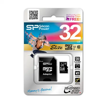 SILICON POWER memory card Elite Micro SDHC 16GB Class 10 up to 85MB/s + Adapter – 7