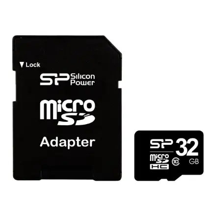 SILICON POWER memory card Micro SDHC 32GB Class 10 + Adapter – 6