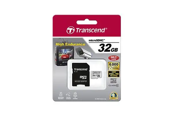 TRANSCEND High Endurance 32GB microSDHC Class10 21MB/s MLC incl. Adapter – 2
