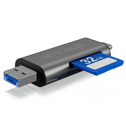 Raidsonic External card reader with multi-USB connector – 7