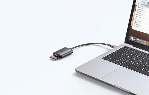 Atminties Kortelių Skaitytuvas - UGREEN CM401 USB C 5Gb/s SDHC MicroSD Aliuminis Pilkas – 2