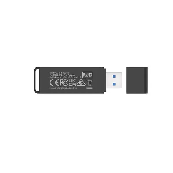 UNITEK Y-9327A kortelių skaitytuvas USB 3.2 Gen 1 (3.1 Gen 1) Type-A Juoda – 3