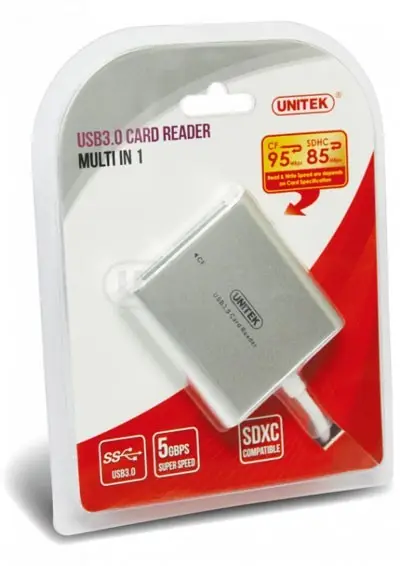 UNITEK Y-9313 USB3.0 to Multi-In-One Aluminium Card Reader Y-9313 – 8