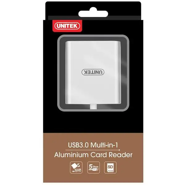 UNITEK Y-9313 USB3.0 to Multi-In-One Aluminium Card Reader Y-9313 – 9
