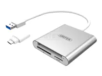 UNITEK Y-9313D USB3.0 to Multi-In-One Aluminium Card Reader With USB Type-C Adaptor – 2