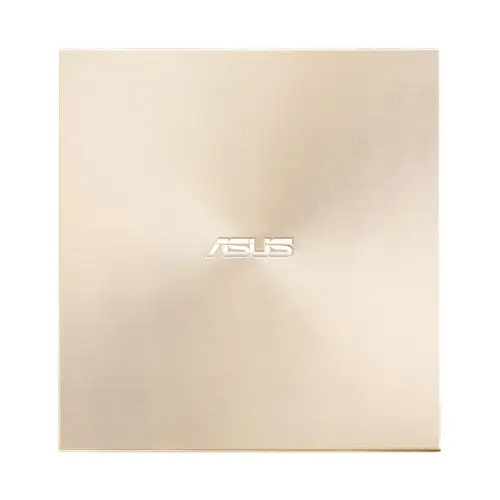 External DRW ASUS SDRW-08U9M-U, USB Type-C (connects to Macbook) and Type-A cables, Ultra-Slim, M-disk support, Gold