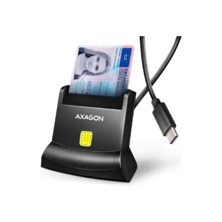 CARD READER STAND SMARTCARD/ID/USB-C 1.2M CRE-SM4NC AXAGON – 2